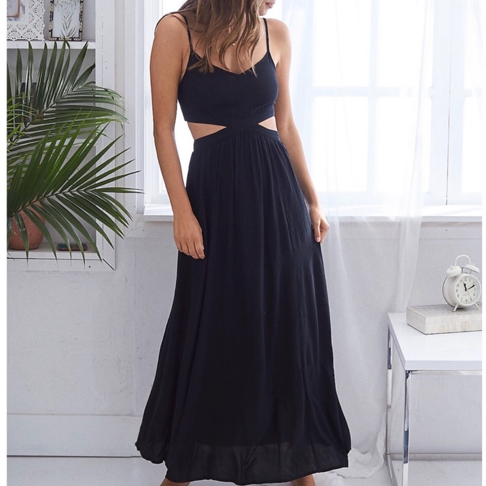 A black long sundress
